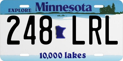 MN license plate 248LRL