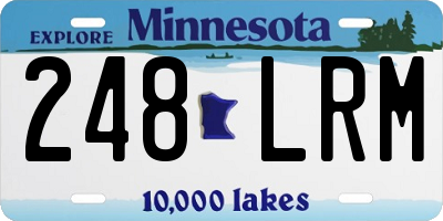 MN license plate 248LRM