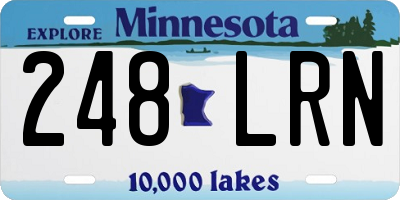 MN license plate 248LRN