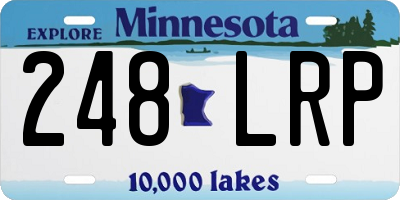 MN license plate 248LRP
