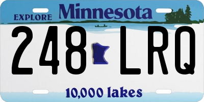 MN license plate 248LRQ
