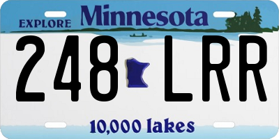 MN license plate 248LRR