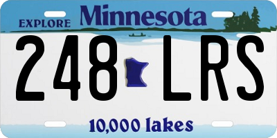 MN license plate 248LRS