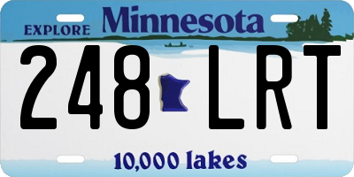 MN license plate 248LRT
