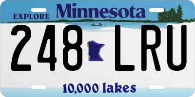 MN license plate 248LRU