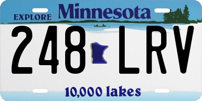 MN license plate 248LRV
