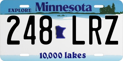 MN license plate 248LRZ