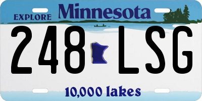 MN license plate 248LSG