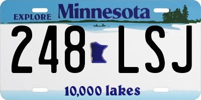 MN license plate 248LSJ