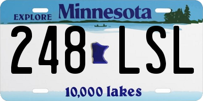 MN license plate 248LSL