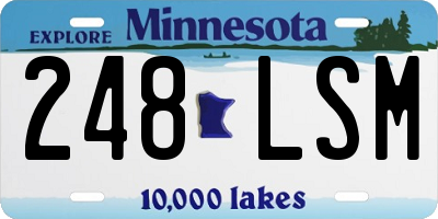MN license plate 248LSM