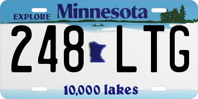 MN license plate 248LTG