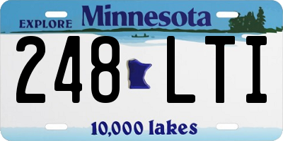 MN license plate 248LTI