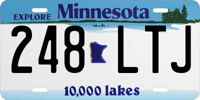 MN license plate 248LTJ