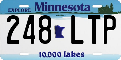 MN license plate 248LTP