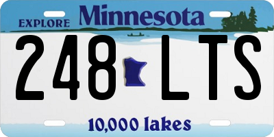 MN license plate 248LTS