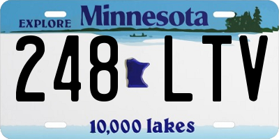MN license plate 248LTV