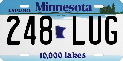 MN license plate 248LUG