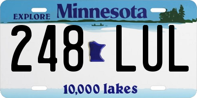 MN license plate 248LUL