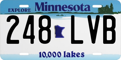 MN license plate 248LVB