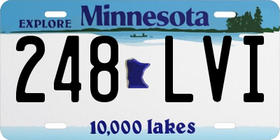 MN license plate 248LVI
