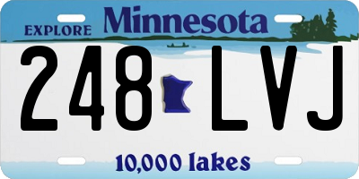 MN license plate 248LVJ