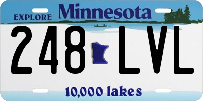 MN license plate 248LVL