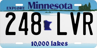 MN license plate 248LVR