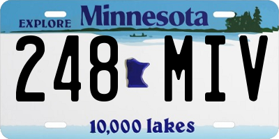 MN license plate 248MIV
