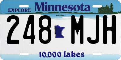 MN license plate 248MJH