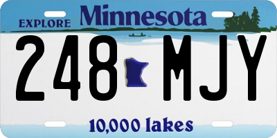 MN license plate 248MJY