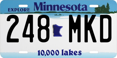 MN license plate 248MKD