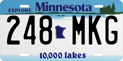 MN license plate 248MKG