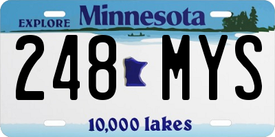 MN license plate 248MYS