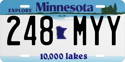 MN license plate 248MYY