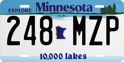 MN license plate 248MZP