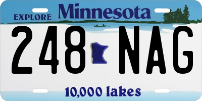 MN license plate 248NAG