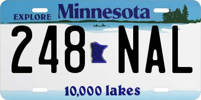 MN license plate 248NAL