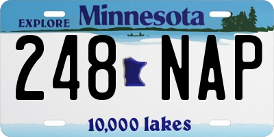 MN license plate 248NAP