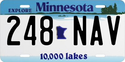 MN license plate 248NAV