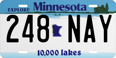 MN license plate 248NAY