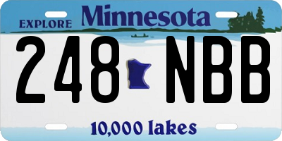 MN license plate 248NBB