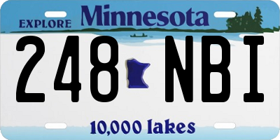 MN license plate 248NBI
