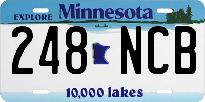 MN license plate 248NCB