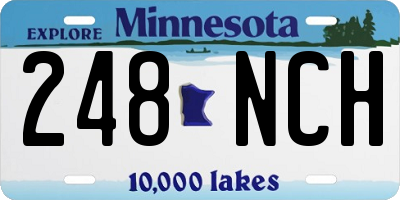 MN license plate 248NCH
