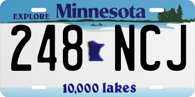 MN license plate 248NCJ