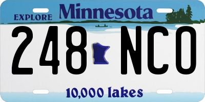 MN license plate 248NCO