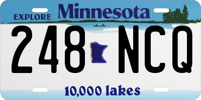 MN license plate 248NCQ