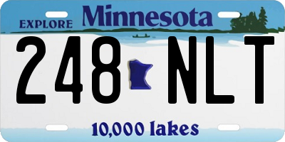 MN license plate 248NLT