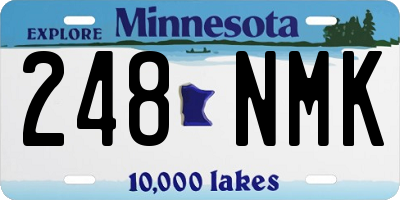 MN license plate 248NMK